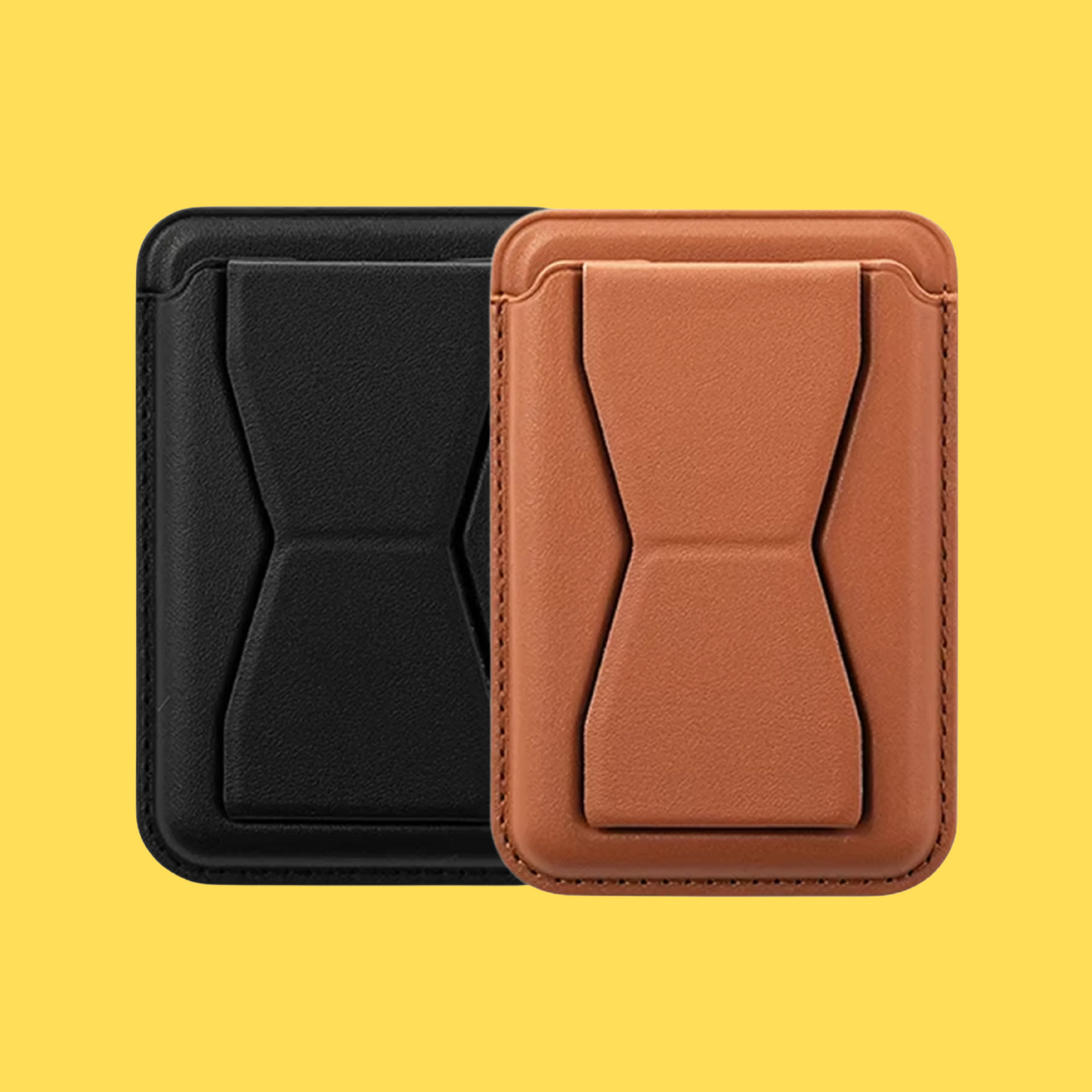 Premium MagSafe Leather Wallet with Stand