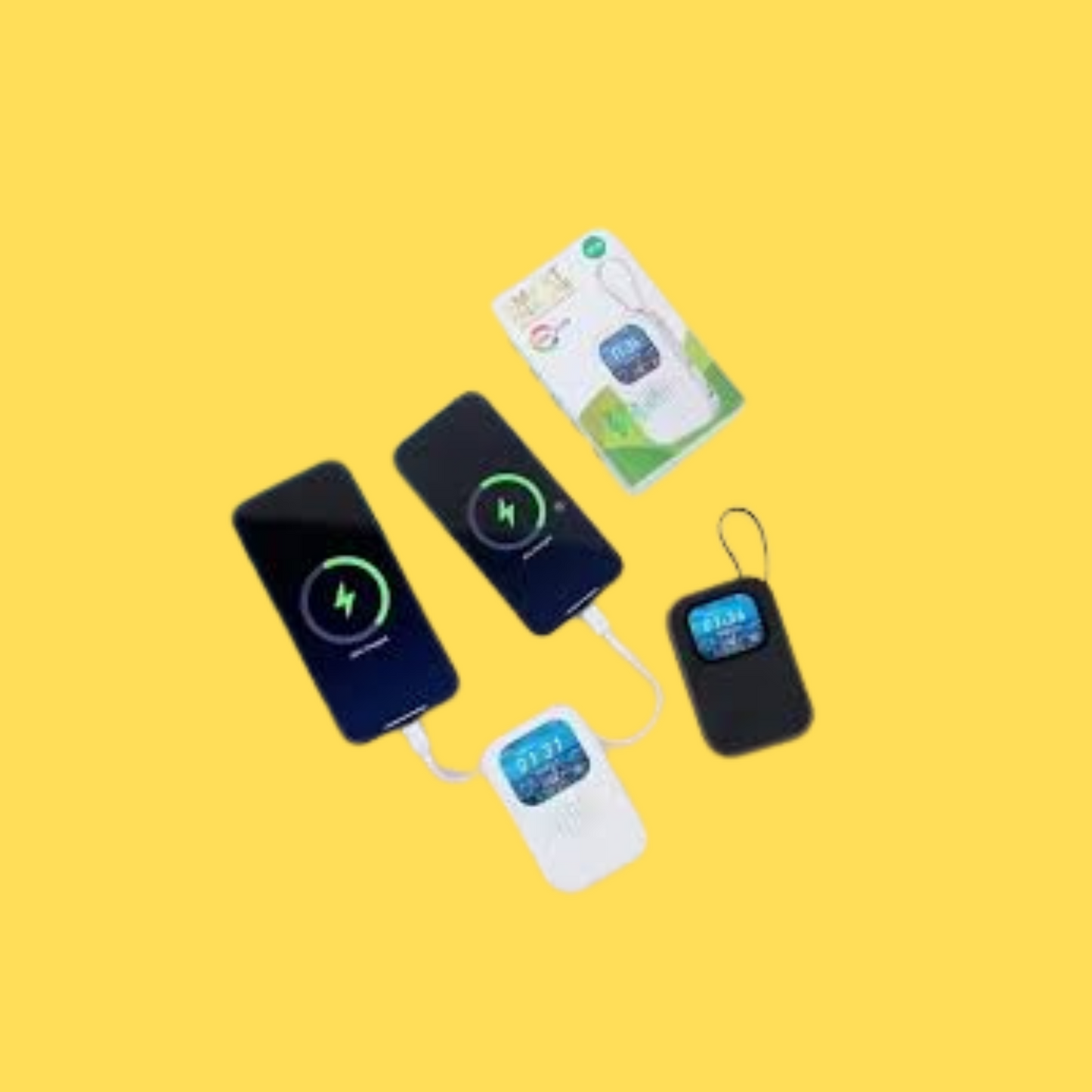 Smart Powerbank Watch & Speaker | 8000mAh Battery + Bluetooth Calling
