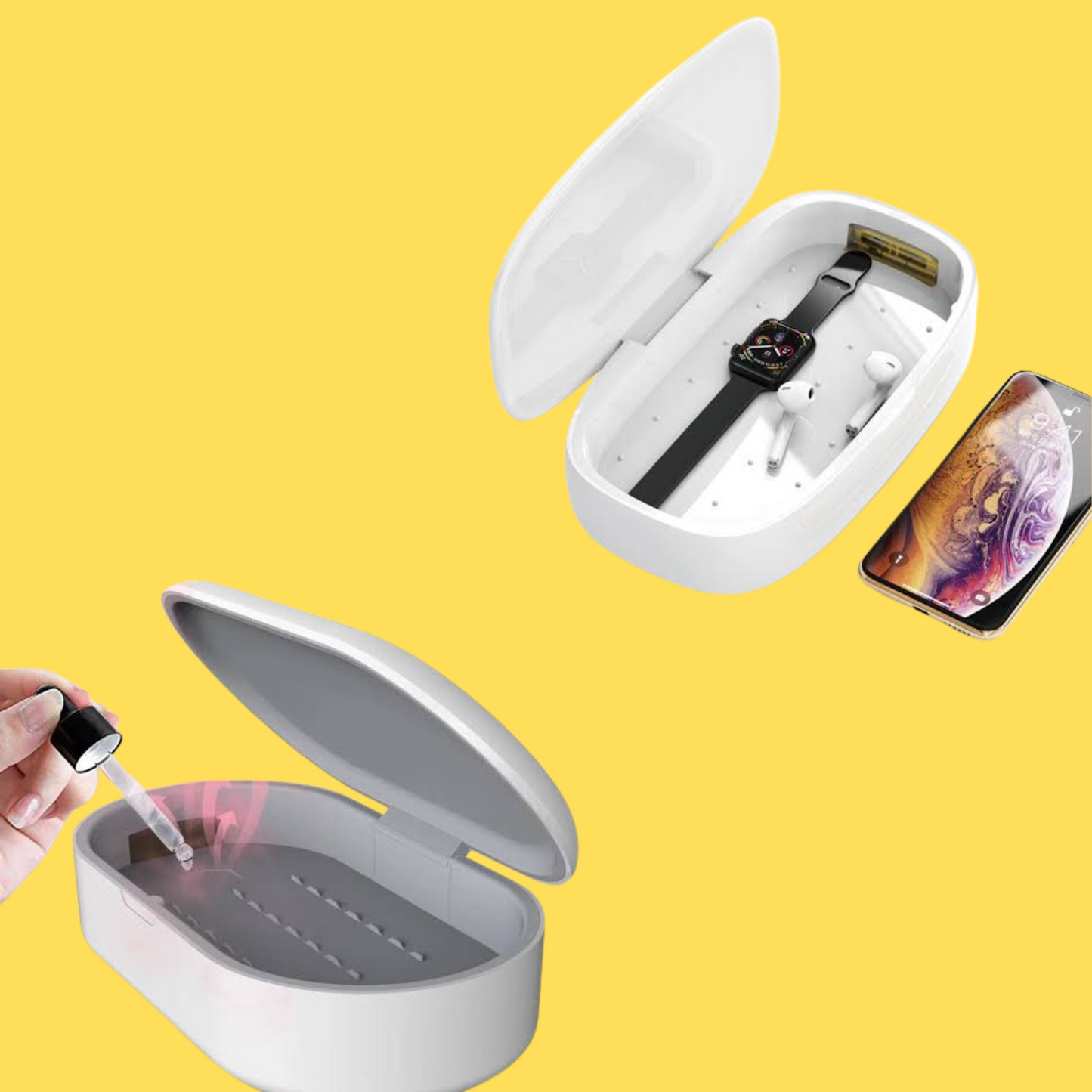 UV Phone Sanitizer & Fast Wireless Charger – 18W