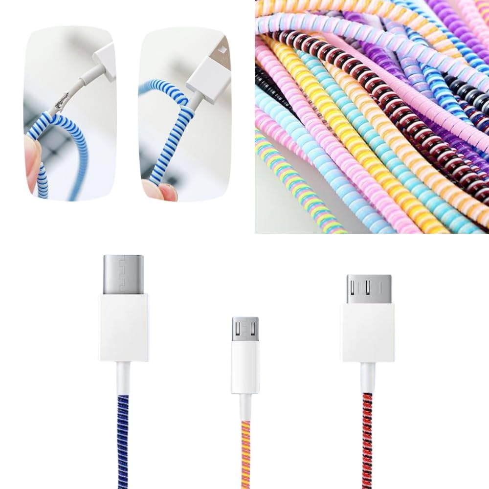 Funky Cable Protectors for Charging Cables & Handsfree