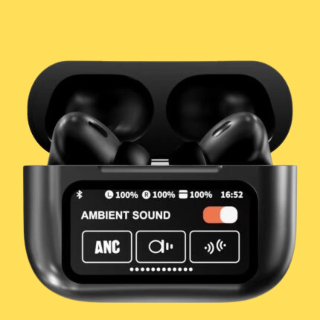AirPods Pro 2 Matte Black With Touch LCD Display (Premium)