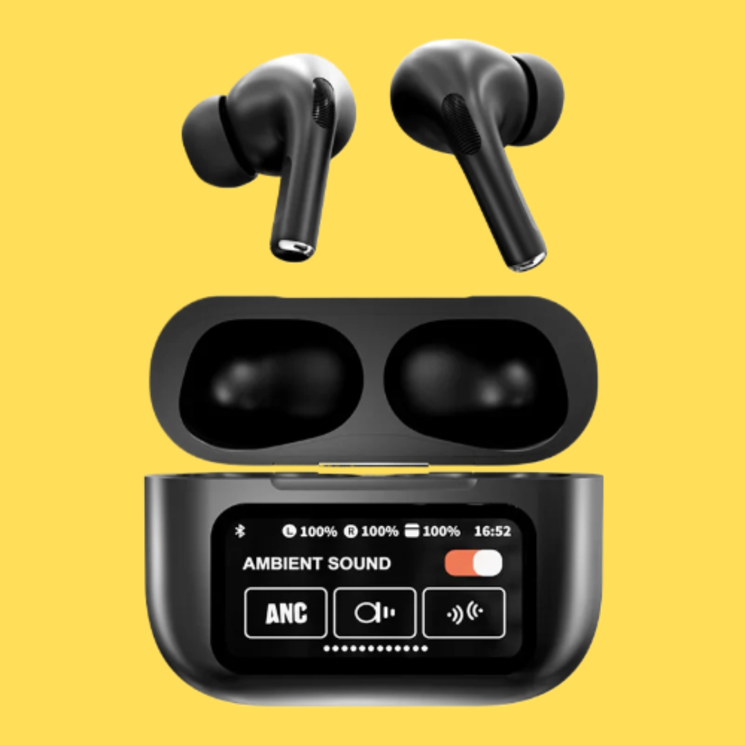AirPods Pro 2 Matte Black With Touch LCD Display (Premium)