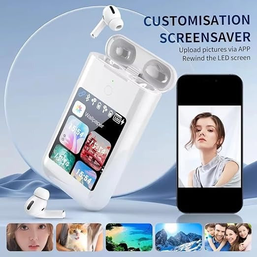 TF20 Carrying Treasure Ear Earbuds Touch Screen With Power Bank 8000 mAh