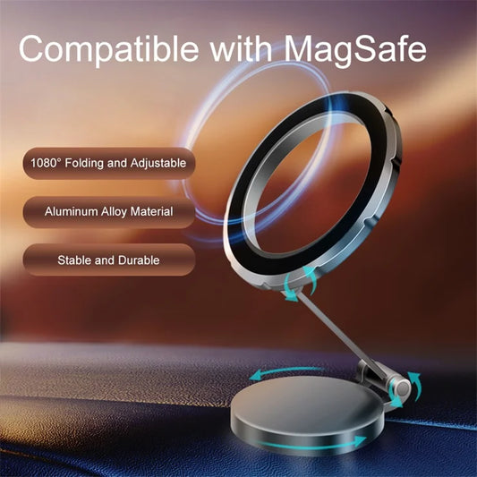 Foldable Magnetic Car Phone Holder | 1080° Rotation