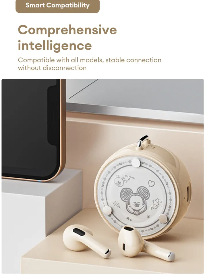 Disney YP-06 Wireless Earphones – Quad Mic 🎧✨