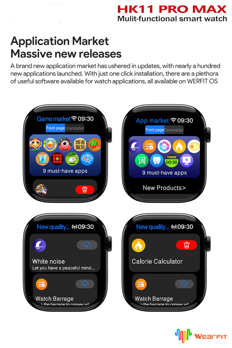 HK11 Pro Max Smart Watch – 2.02" AMOLED Display | Always-On (100% Original)