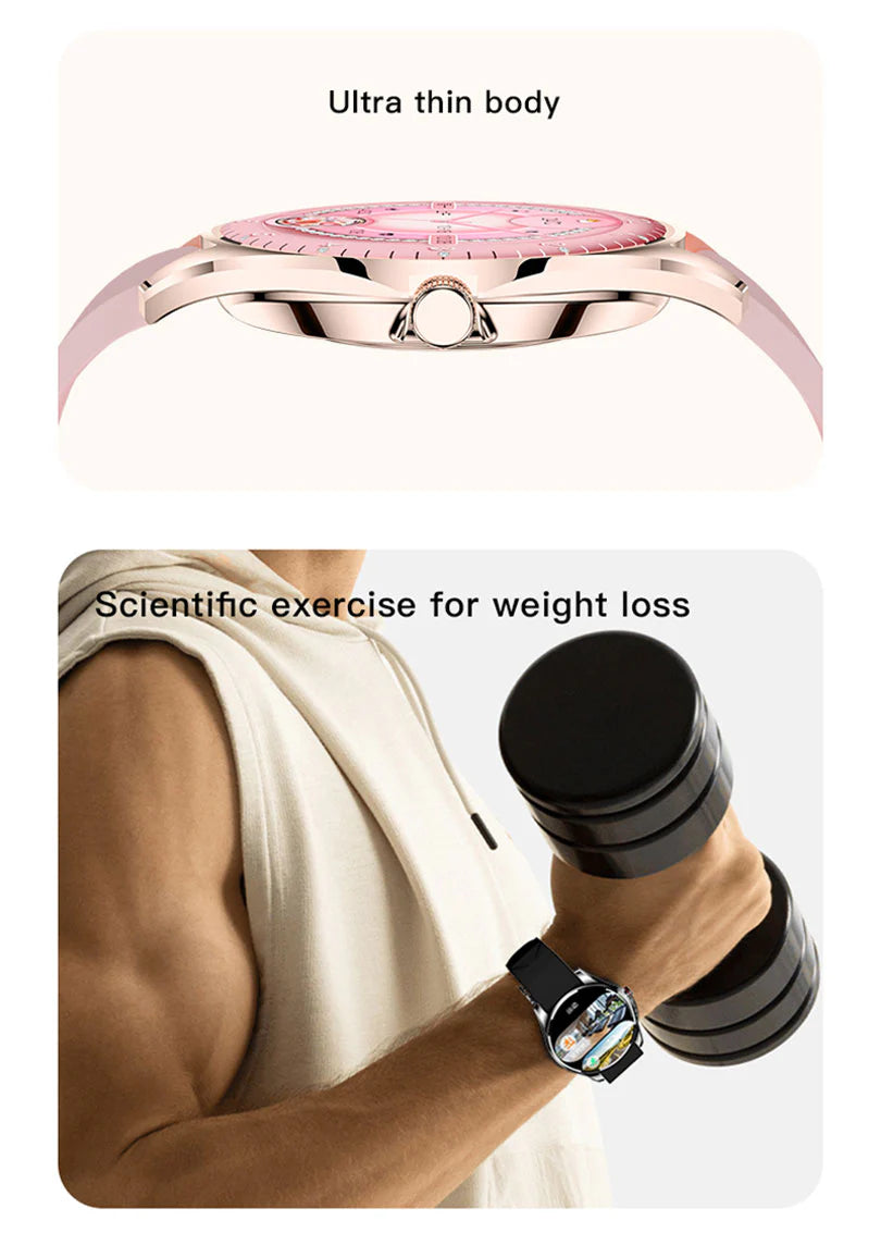 V36 Ultra Thin Smart Watch (Always On Display) – Smart, Slim & Stylish