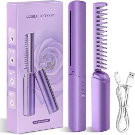 Rechargeable Mini Hair Straightener – Portable & Travel-Friendly